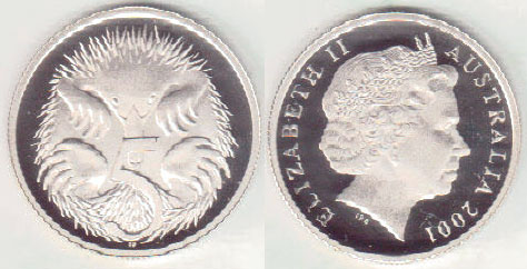 2001 Australia 5 Cents (Proof) A002126
